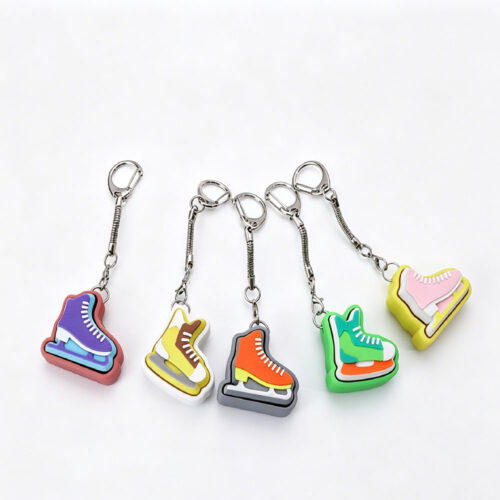 Keycap Fidget Clicker Ice Skate Keychain